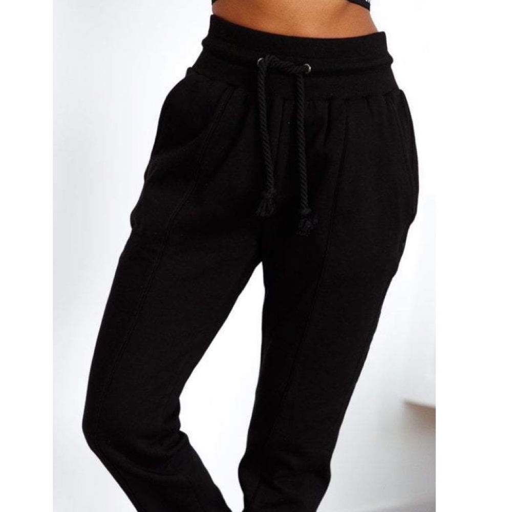 Black lounge joggers